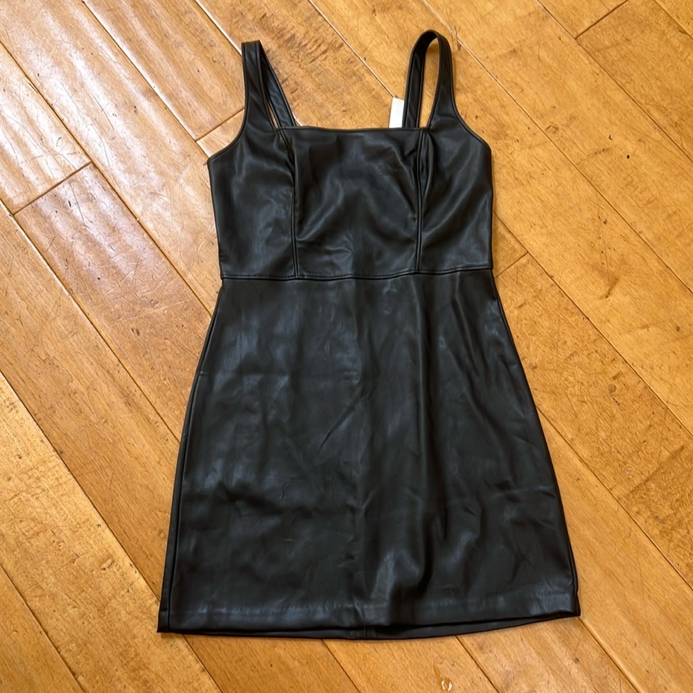 Abercrombie faux leather dress